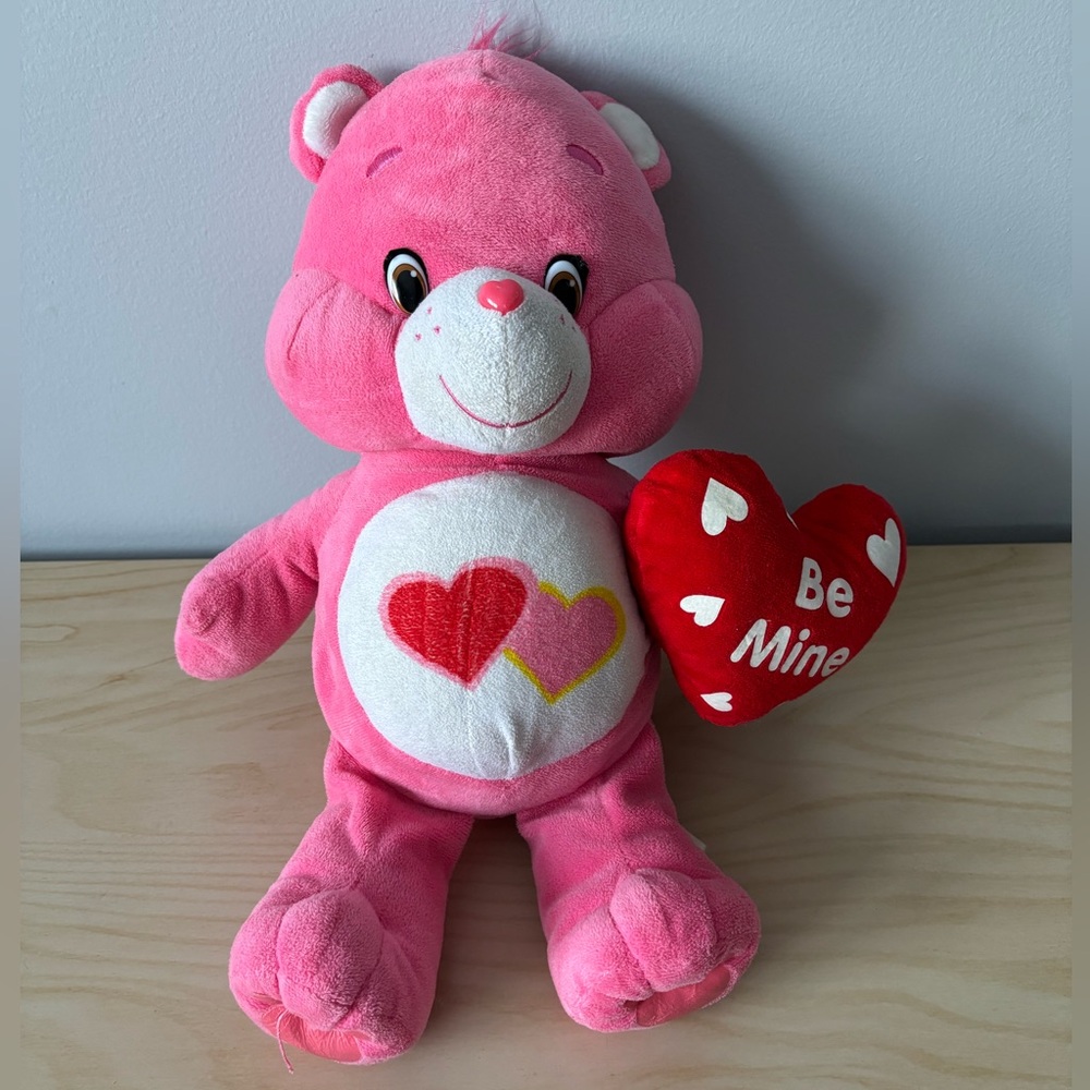 Care Bears “Love-a-Lot” Pink Bear with Heart ♥️ 🐻